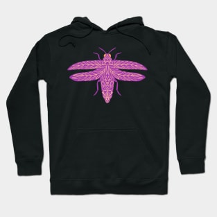 Floral Pink Beetle Hoodie